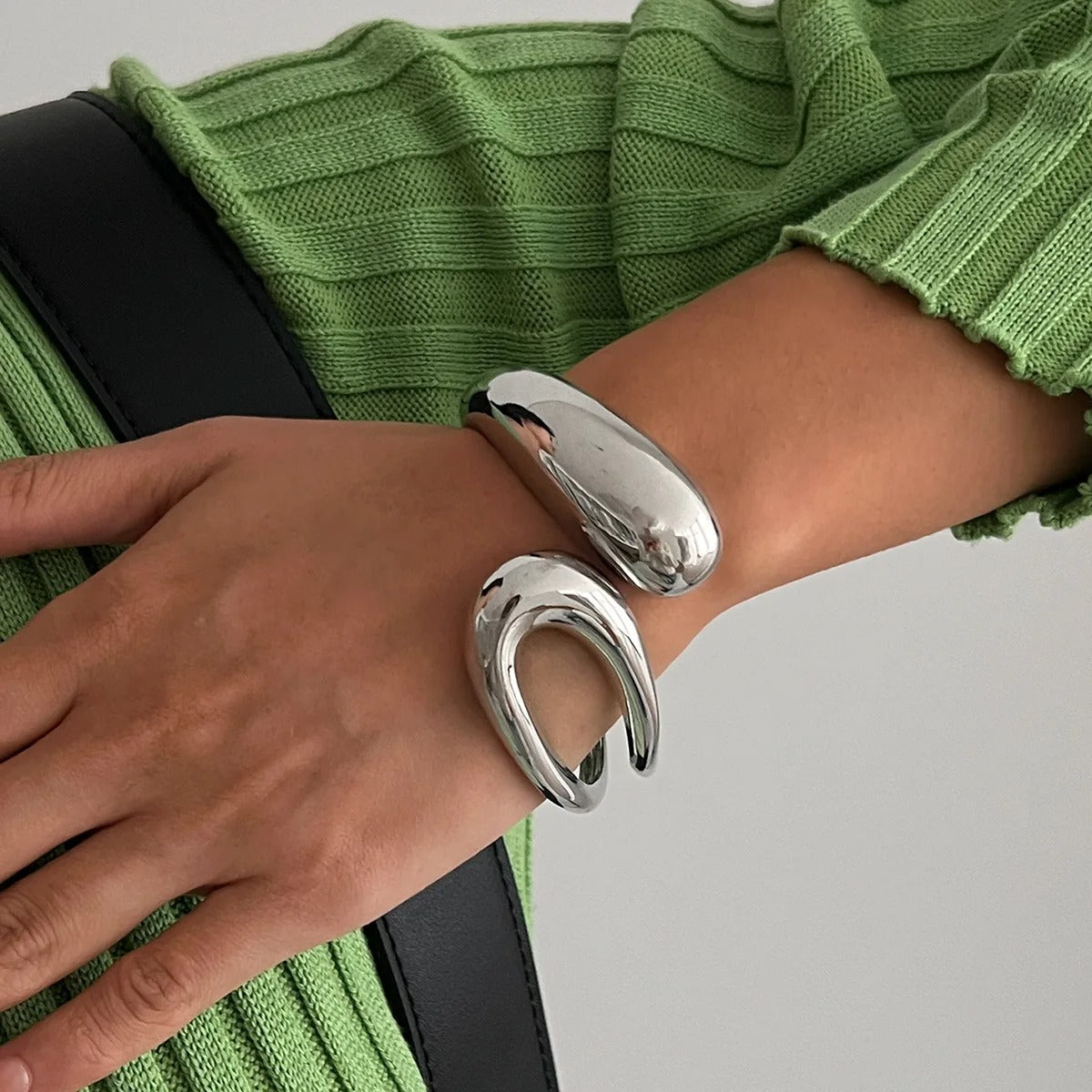 Open Cuff Twisted Bracelets Grunge Jewelry Men.