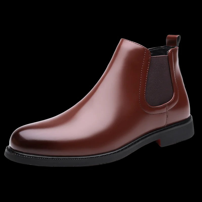 Men Chelsea Boots British Style Business Leather Boot