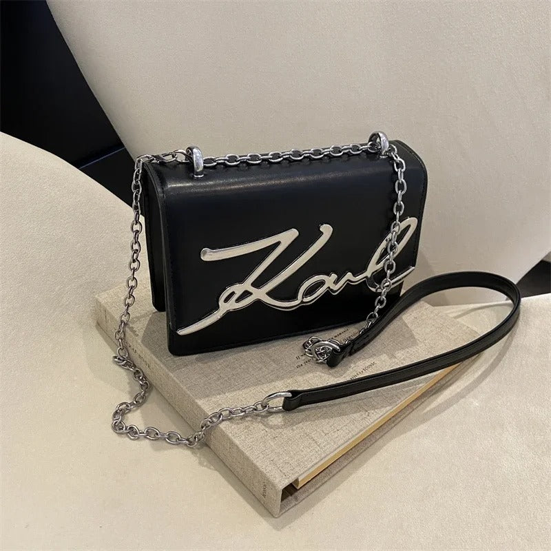Metal Letter Logo Chain-link Strap
