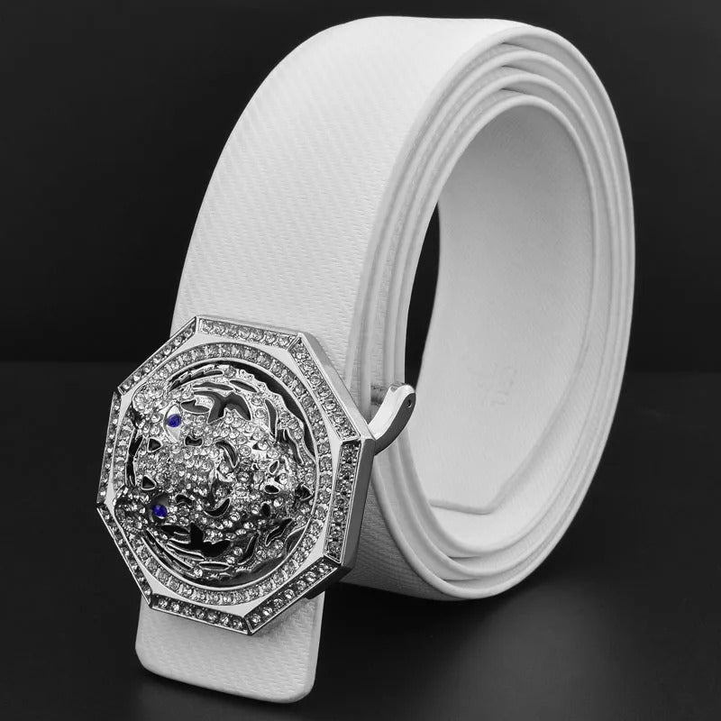 Luxury brand tiger slide buckle designer belts men high quality 3.8cm