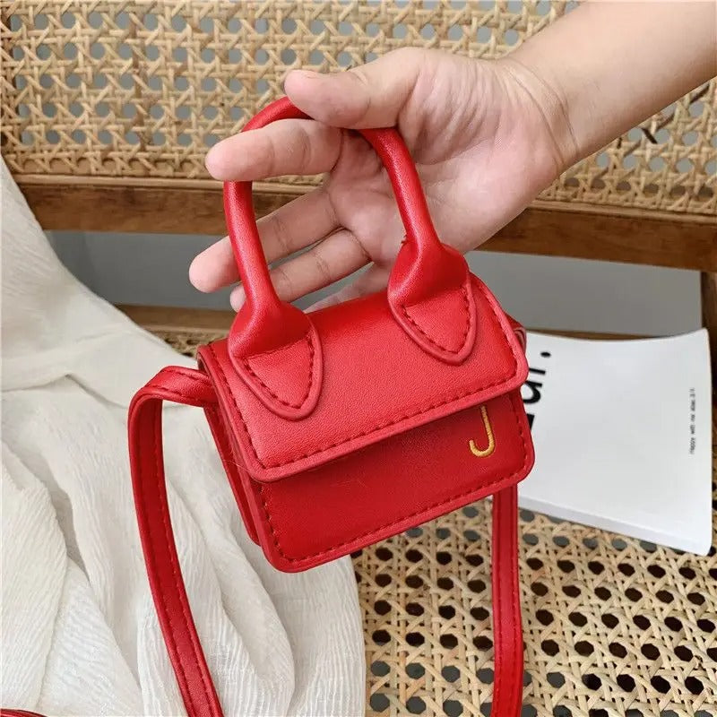 Kids Mini PU Leather Crossbody Bag