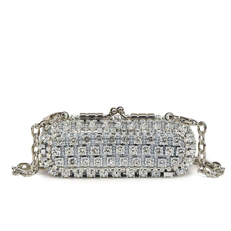 Luxury Cute Chain Party Lipstick Crossbody Bag Woman.