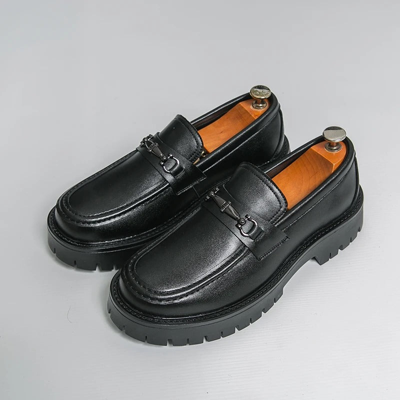Platform Social Formal Leather Shoes For Men