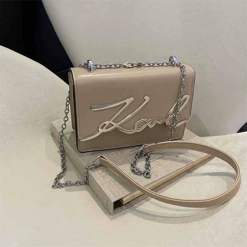 Metal Letter Logo Chain-link Strap