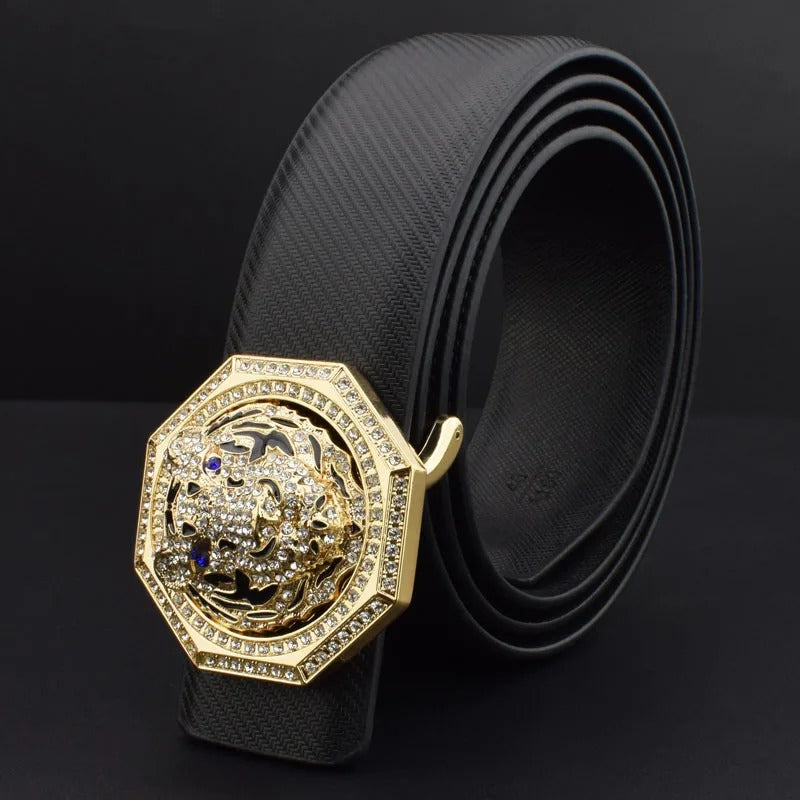 Luxury brand tiger slide buckle designer belts men high quality 3.8cm