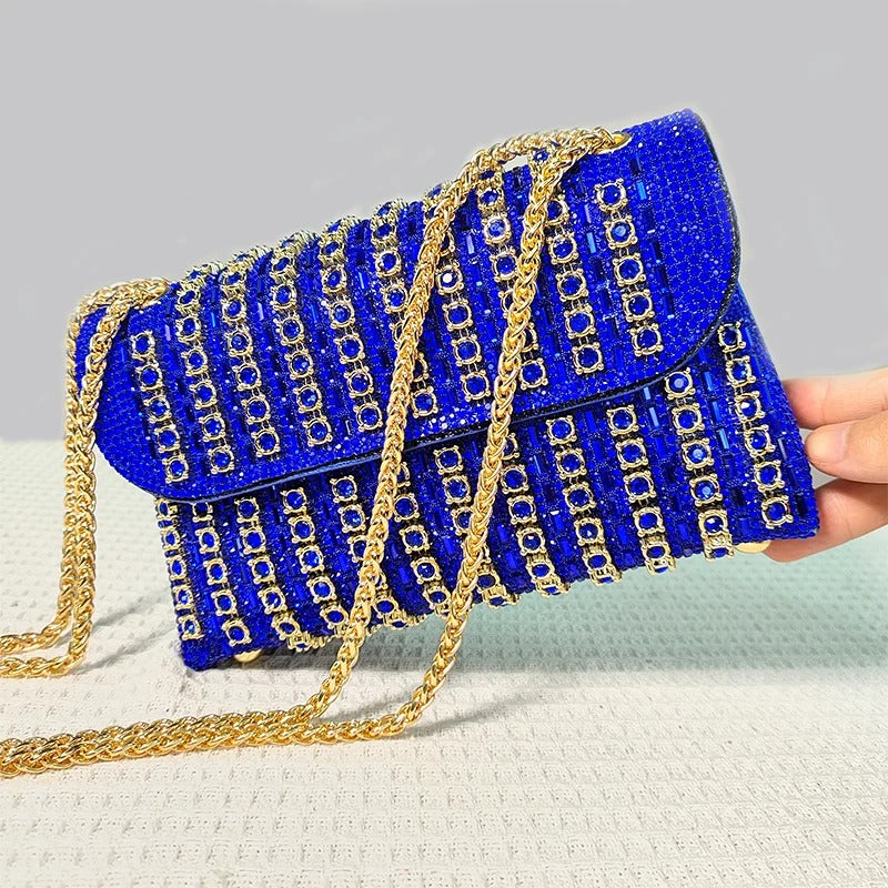 Gold Diamond Shoulder Bag Luxury Designer Wallets for Women