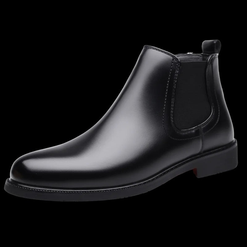 Men Chelsea Boots British Style Business Leather Boot