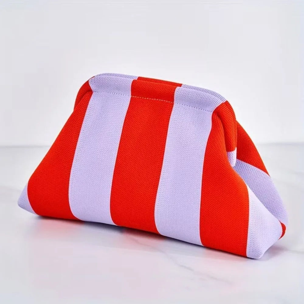 Woven Crochet Stripe Crochet Handbags