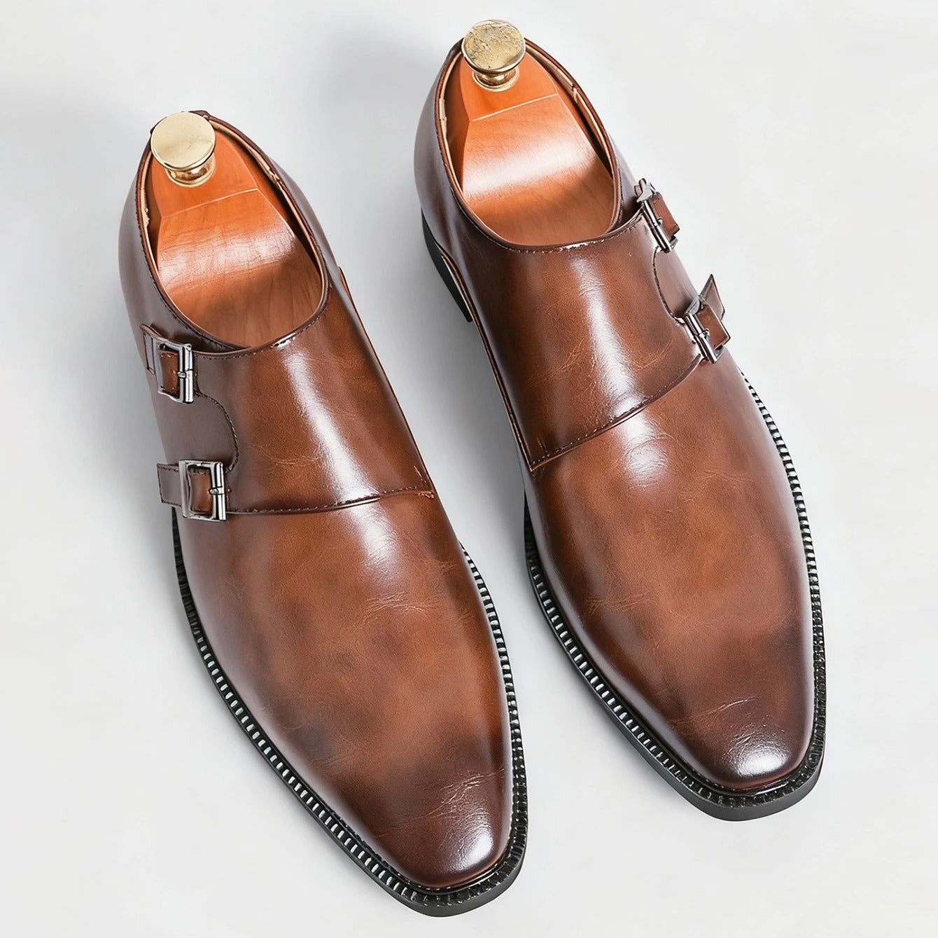 Pointed Toe Buckle Business Office Wedding Comfortable Men's Oxfords Shoes