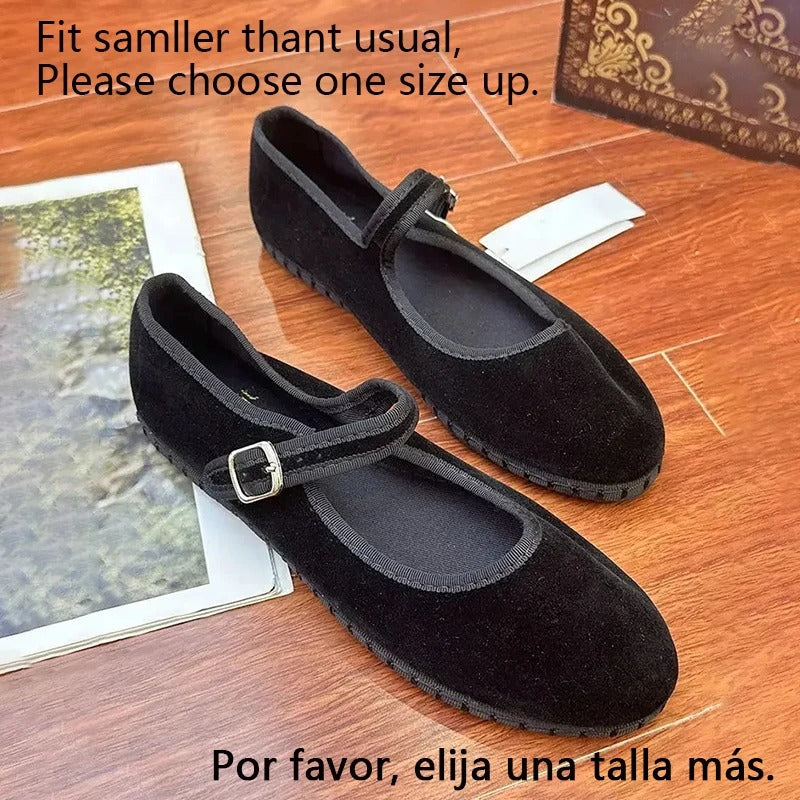 Hand Stitch Casual Streetwear Ballet Flats Pumps