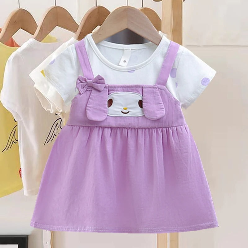New Baby Girl Dress Cartoon Dog Lovely Princess Dress