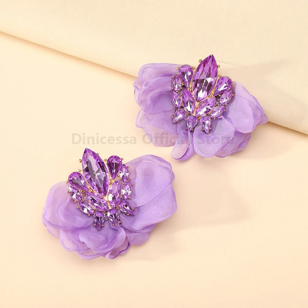 Bohemian Big Earrings Charming Elegant Ethnic Handmade.