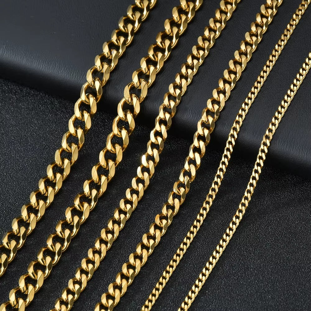 Polished Flat Cuban Chain