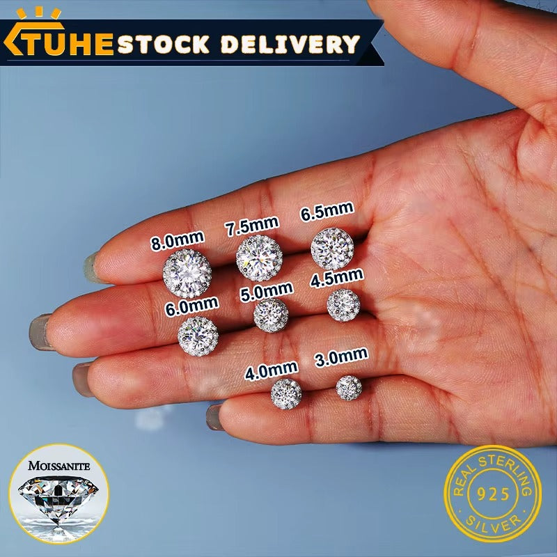 Rhinestone Ear Studs Earrings