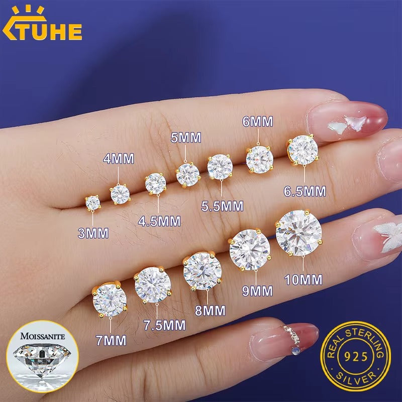 Rhinestone Ear Studs Earrings