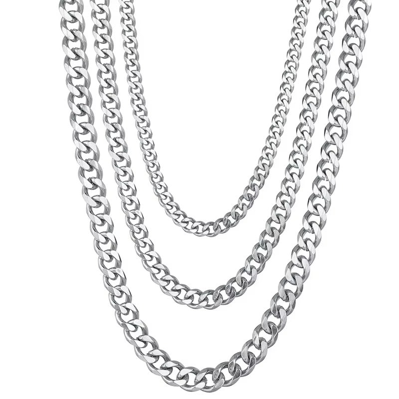 Polished Flat Cuban Chain