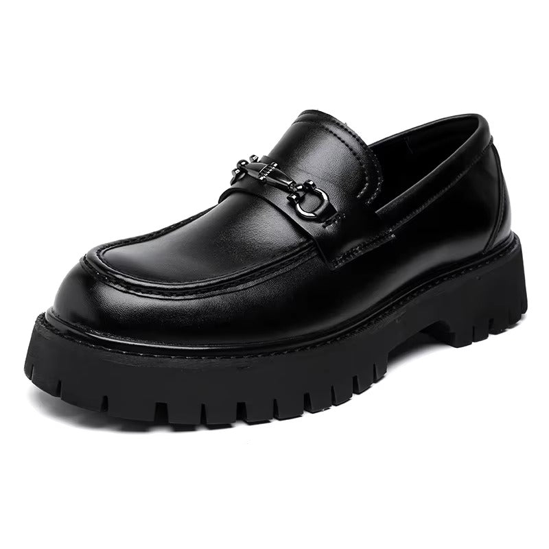 Thick-soled Leather Shoes