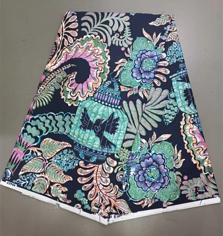 Ankara Fabric 6 Yards African Fabric for Party Dress
