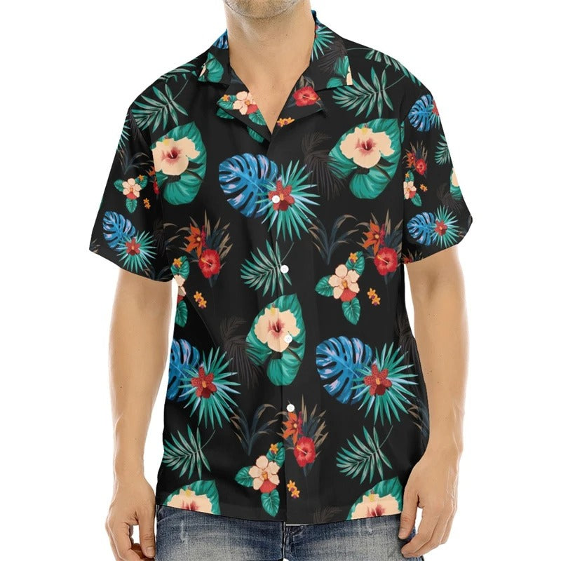 Men's shirt pattern shirt printed shirt