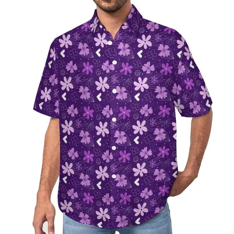 Men's shirt pattern shirt printed shirt