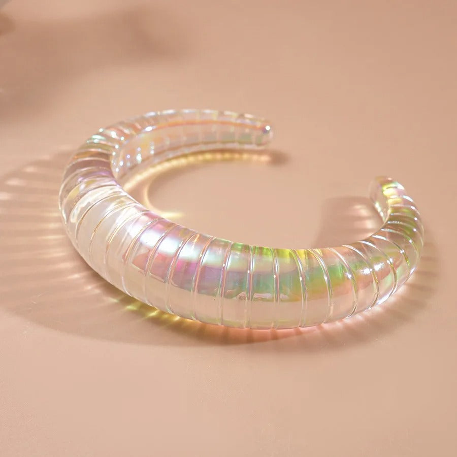 Irregular Large Wide Cuff Bracelet
