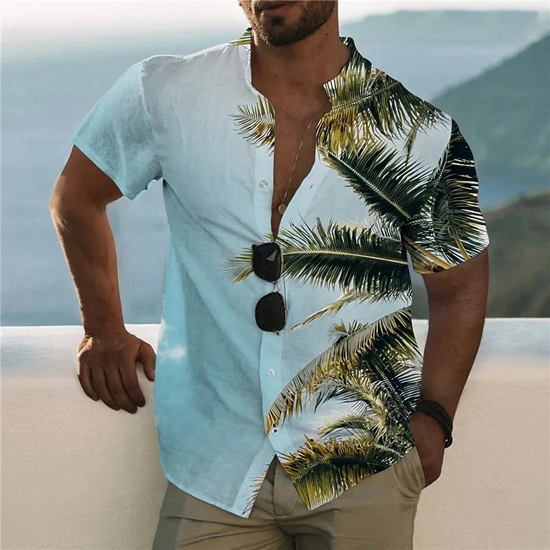 Men's shirt pattern shirt printed shirt