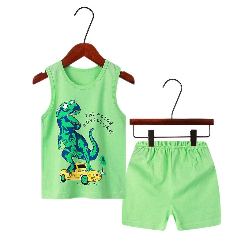 Cartoon Children's Dinosaur Pajamas Sleepwear Kids.