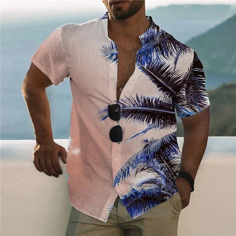 Men's shirt pattern shirt printed shirt