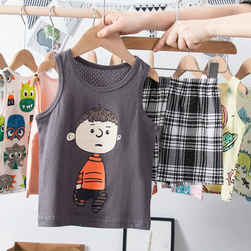 Cartoon Children's Dinosaur Pajamas Sleepwear Kids.