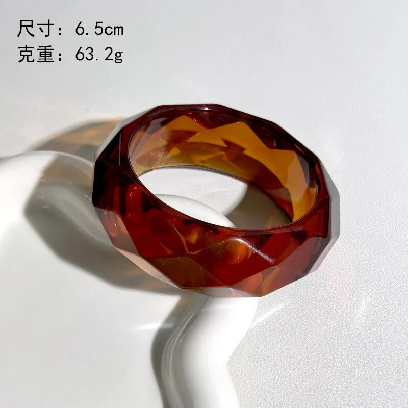Acrylic Chunky Bangles for Women