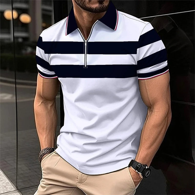 Summer Short Sleeve Polo Casual Breathable Comfortable Spicing Polo Shirt