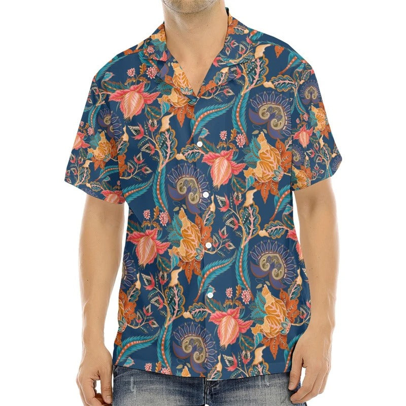 Men's shirt pattern shirt printed shirt
