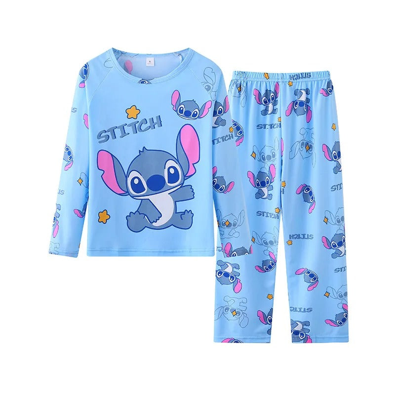 Kids Stitch Pajamas for Boys Girls Home Wear Kids Casual Sleepwear.