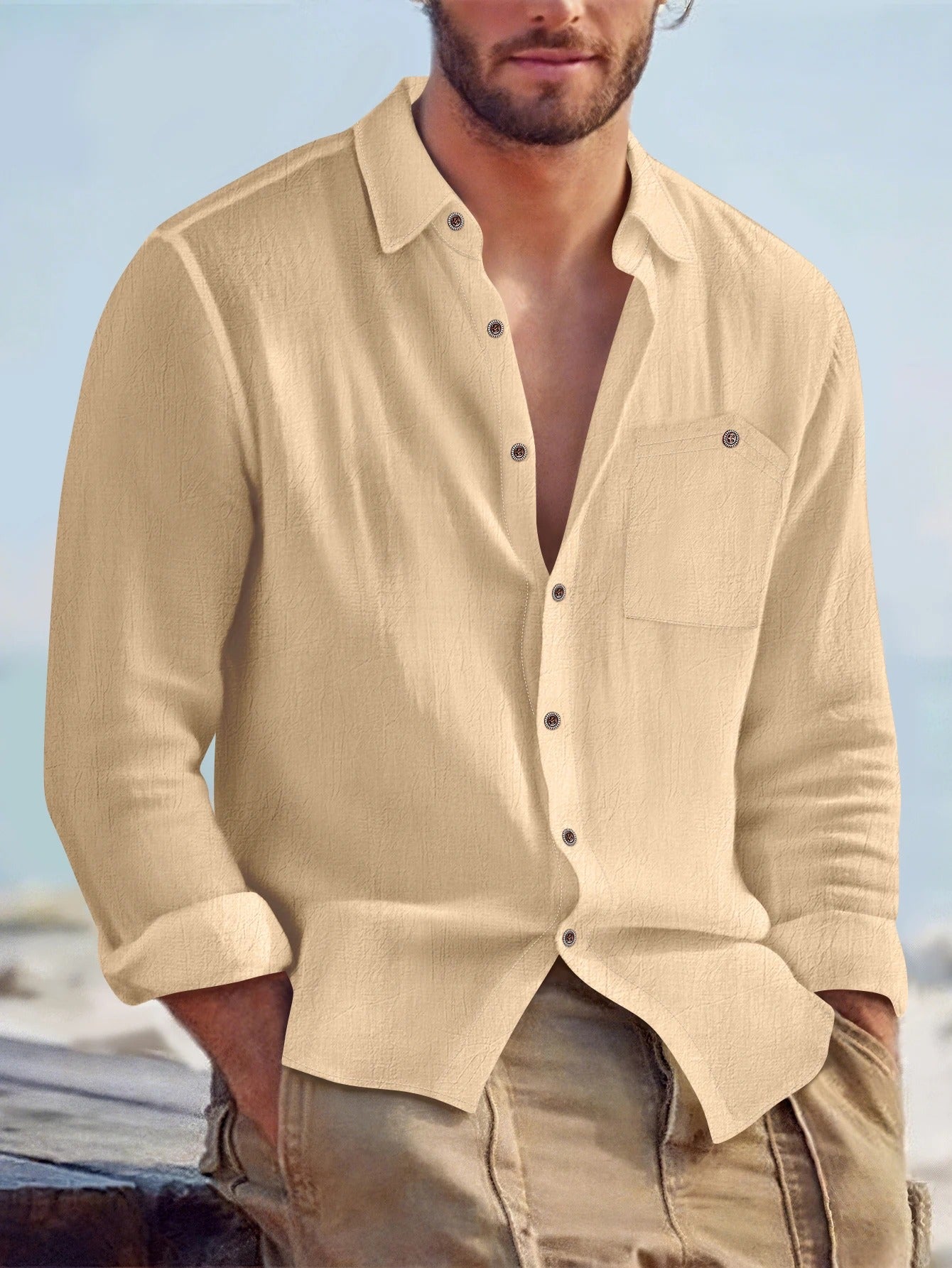 Hemp Long Sleeve Shirt Loose