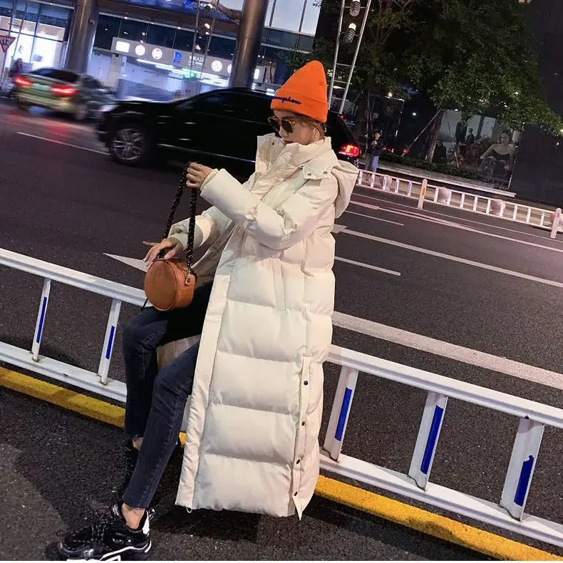 Super Long Padded Cotton Jacket Women