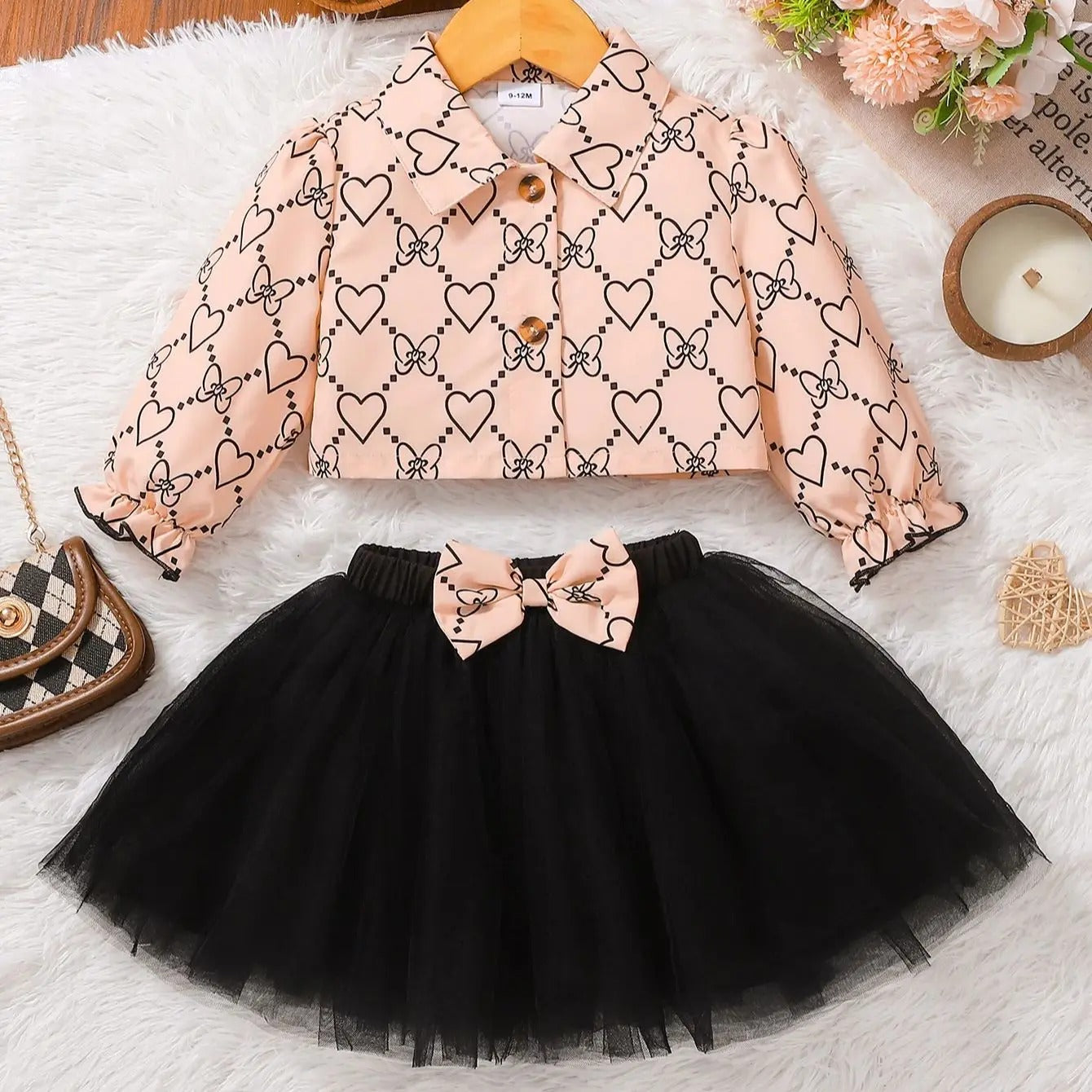 Tulle Skirt Two-Piece Set Infant Clothing Outfit