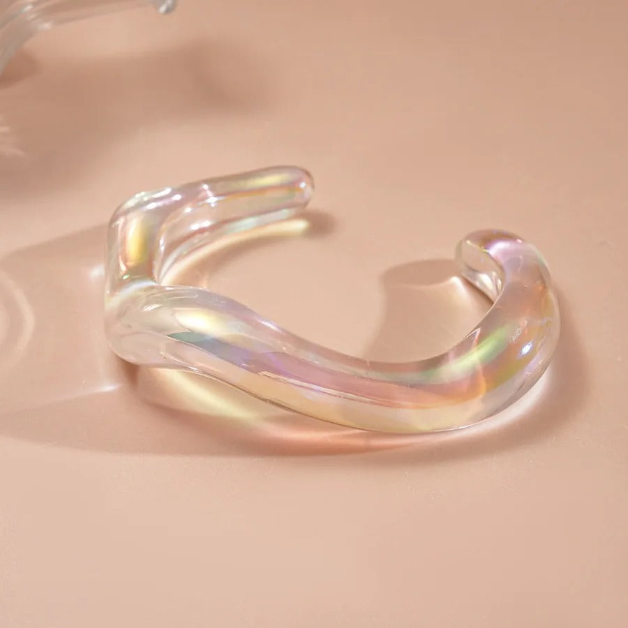 Irregular Large Wide Cuff Bracelet