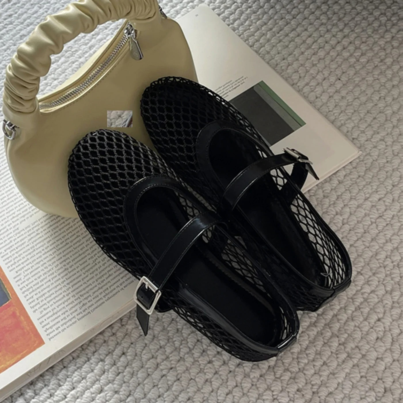Designer Cozy Mesh Heels Women