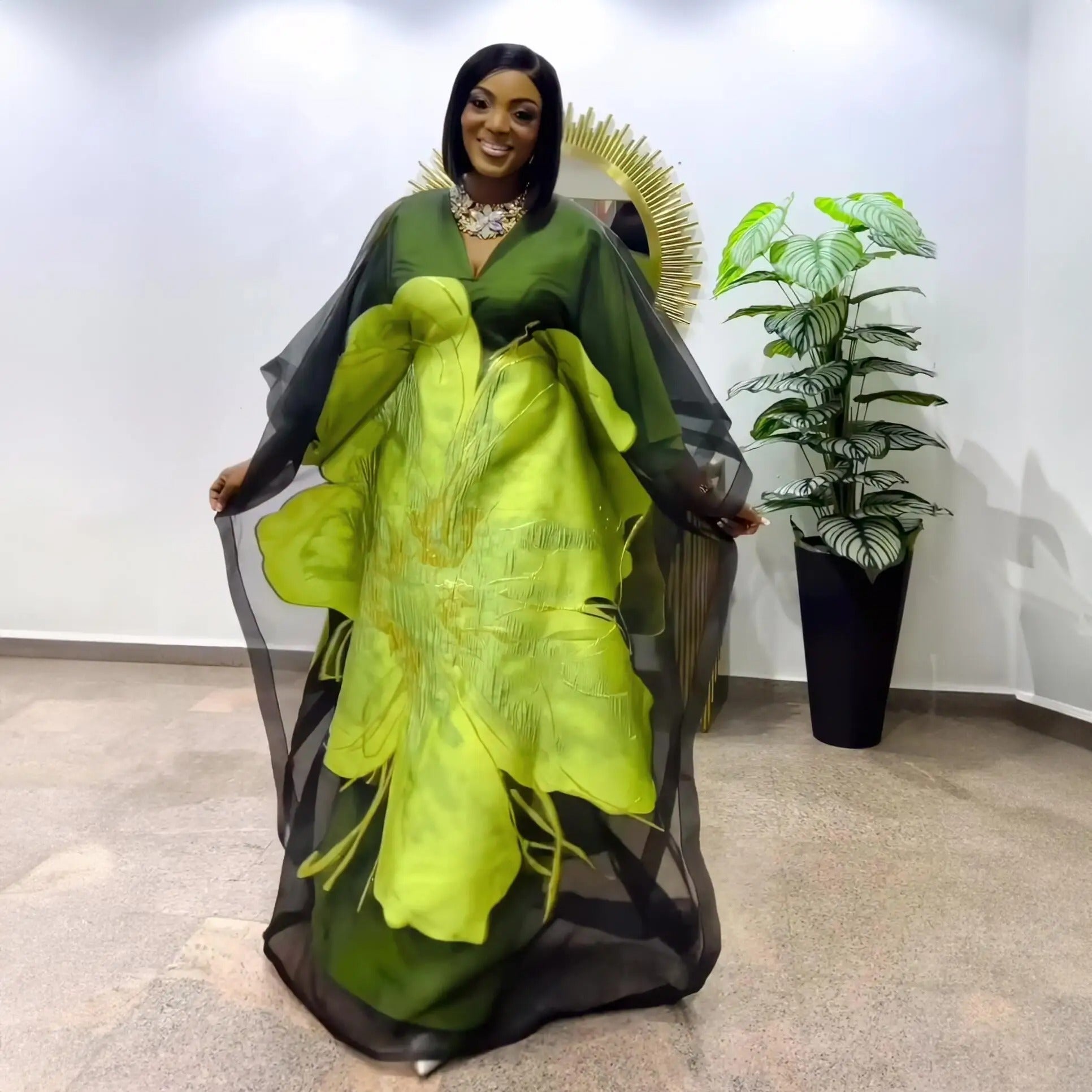 New Design African dresses for woman Embroidery Clothing African dresses.