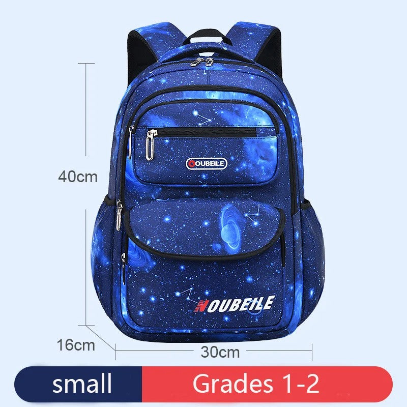 Sky Print Boy Girl Children's Shoulder Bag Waterproof School Bag