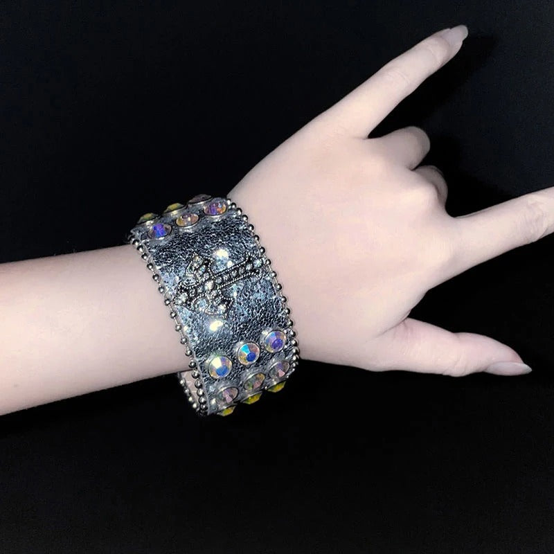 Red Crystal Cross Bracelet