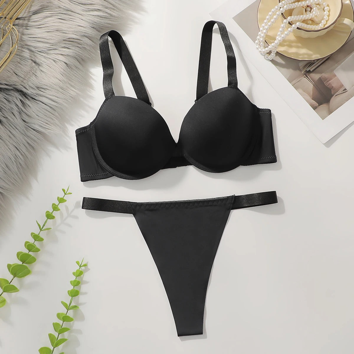 Sexy leopards print bra set