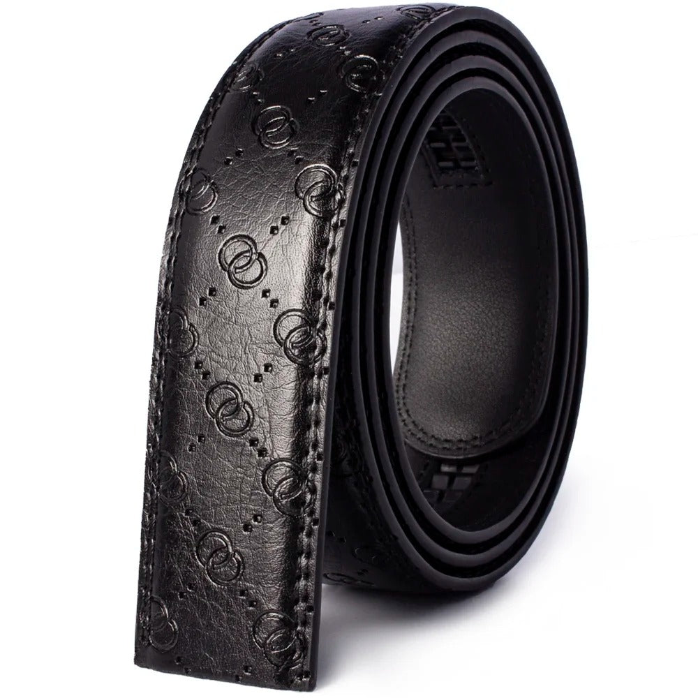 Leather Belts Without Buckle for Men Women High Quality Male Jeans Belt