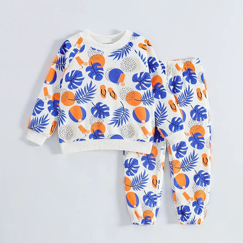 Two-Piece Set Long Sleeve Outfit for Baby Boys