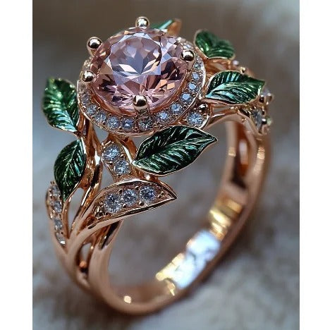 butterfly pattern women's ring.