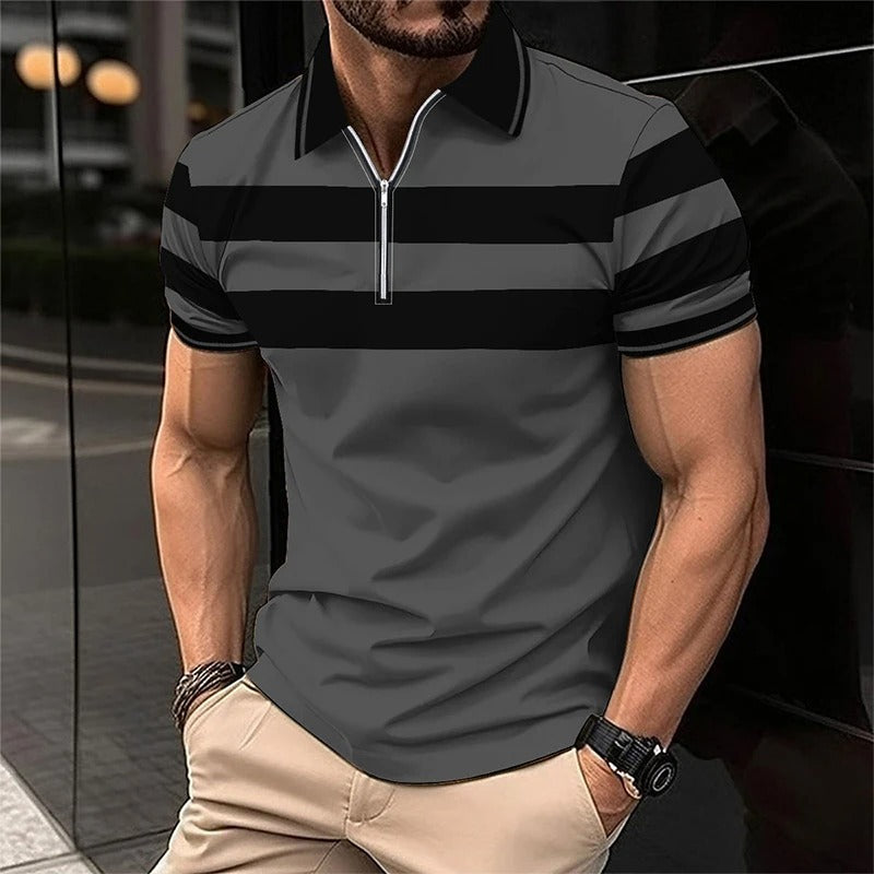 Summer Short Sleeve Polo Casual Breathable Comfortable Spicing Polo Shirt
