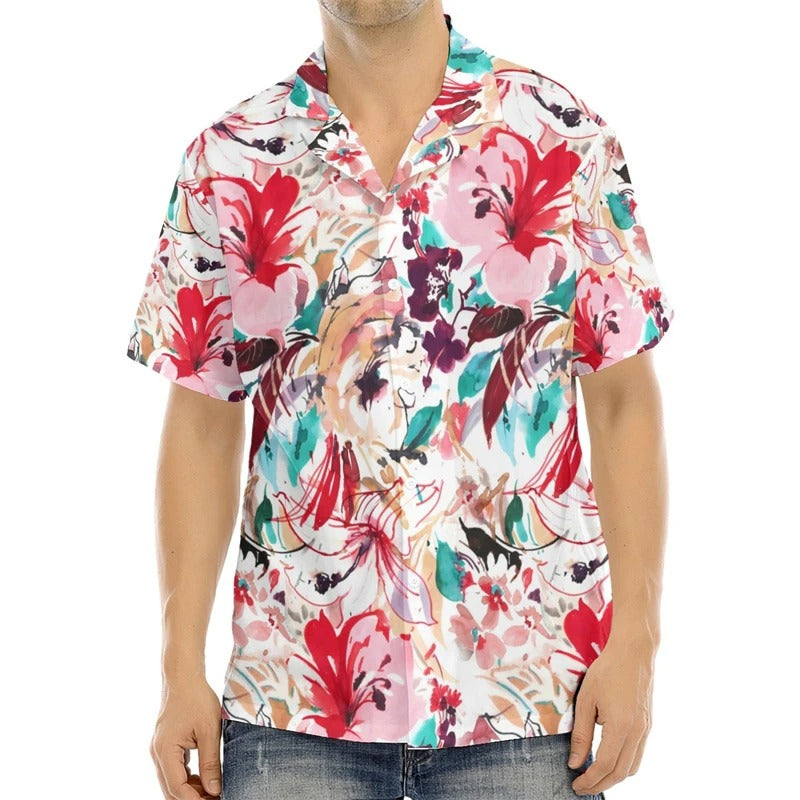 Men's shirt pattern shirt printed shirt