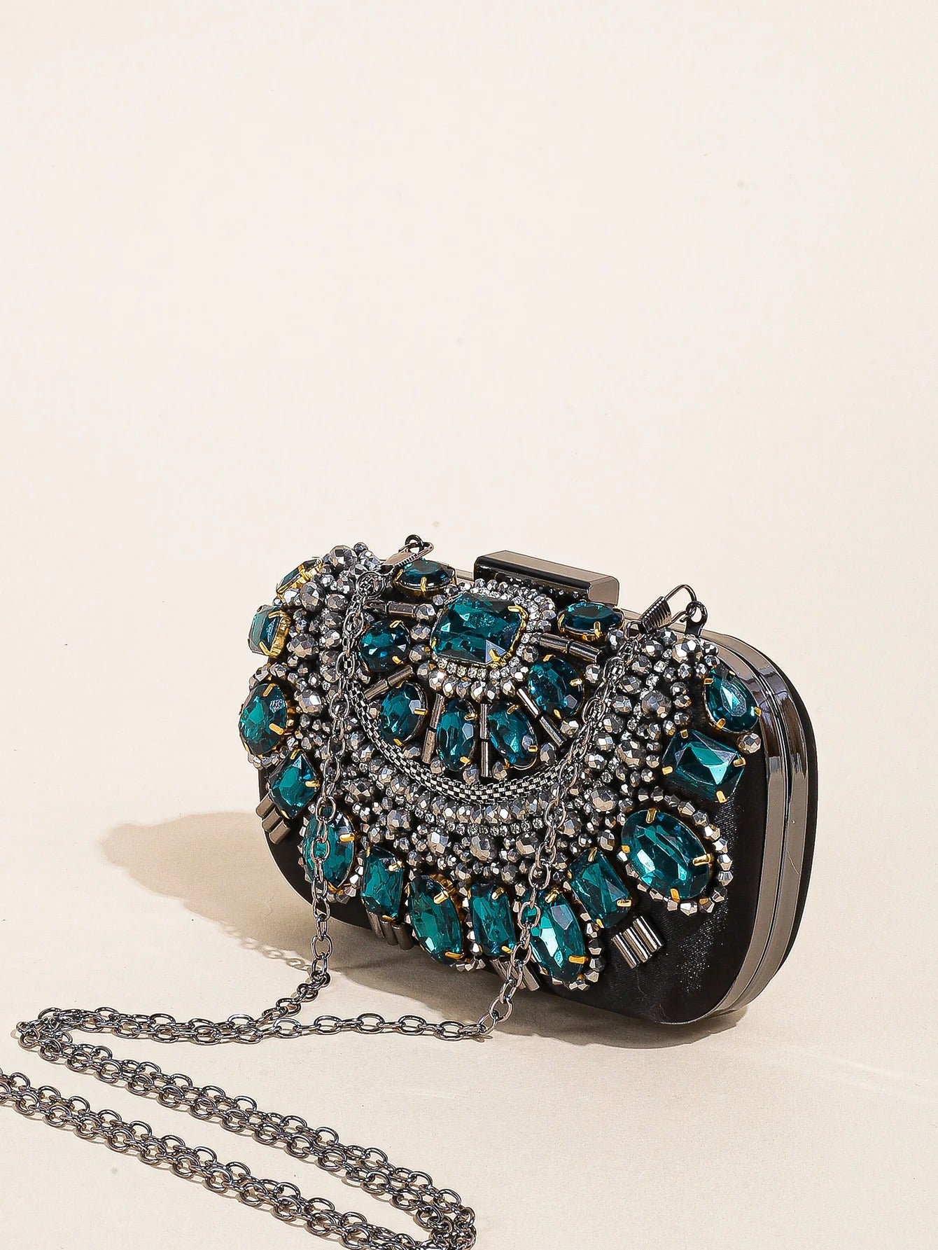 Mini Baroque Jewel Retro Beaded Clutch
