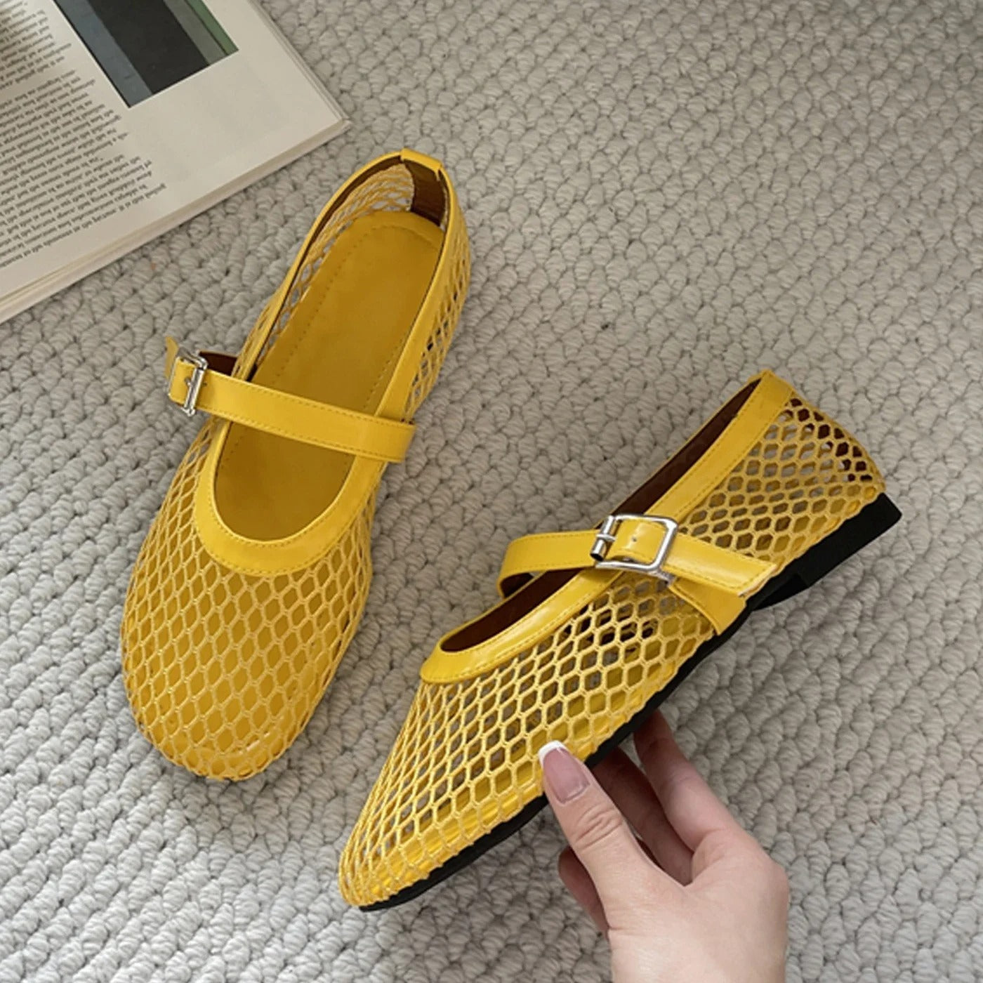 Designer Cozy Mesh Heels Women