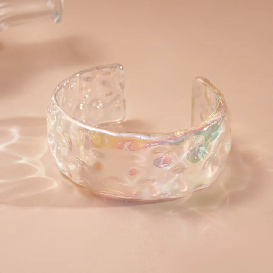 Irregular Large Wide Cuff Bracelet